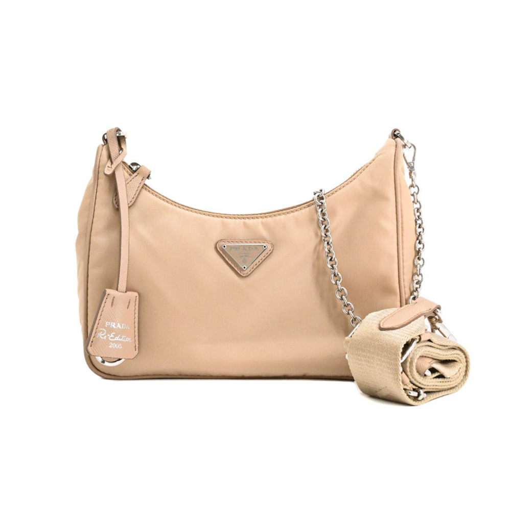 Prada Re Edition Bag Shoulder Beige